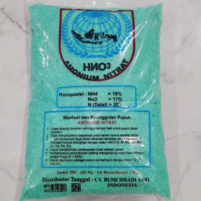 Pupuk Amonium Nitrat HNO3 Kemasan 2 Kg