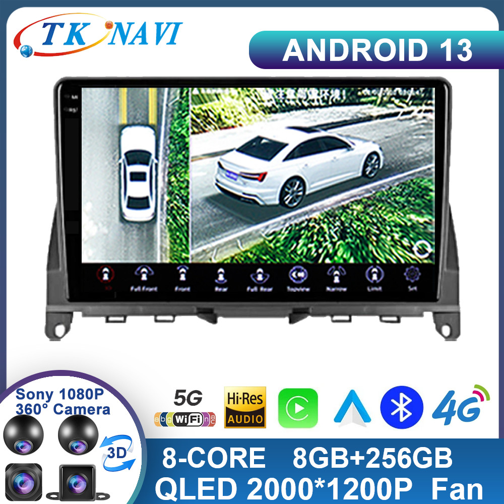 Android 13 For Mercedes Benz C Class 3 W204 S204 2006 2007 2008 2009