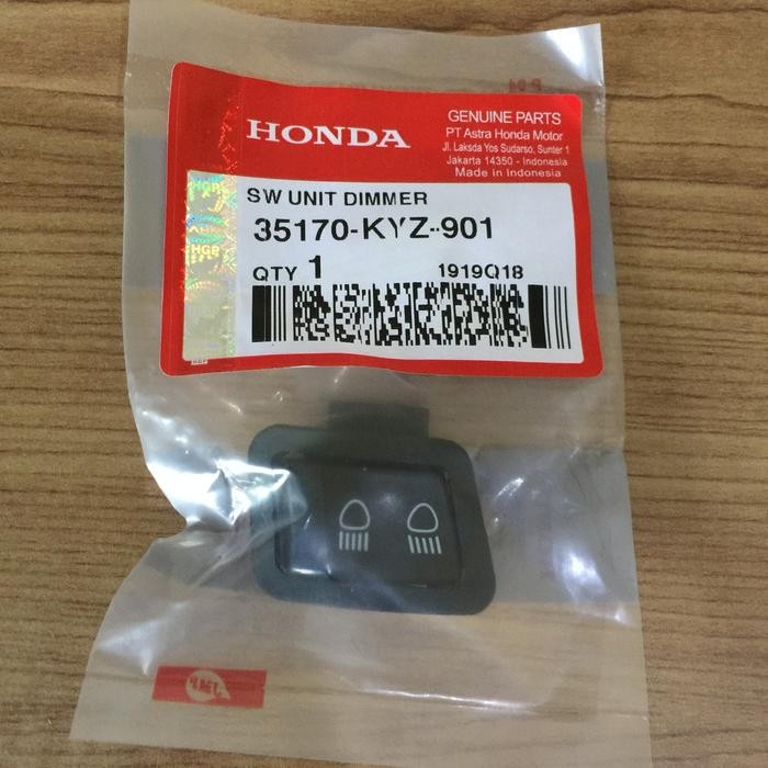 Promo.. Original Ahm Tombol Saklar Lampu Dim Honda Beat Fi Pop Sporty Scoopy Esp Vario Techno 125