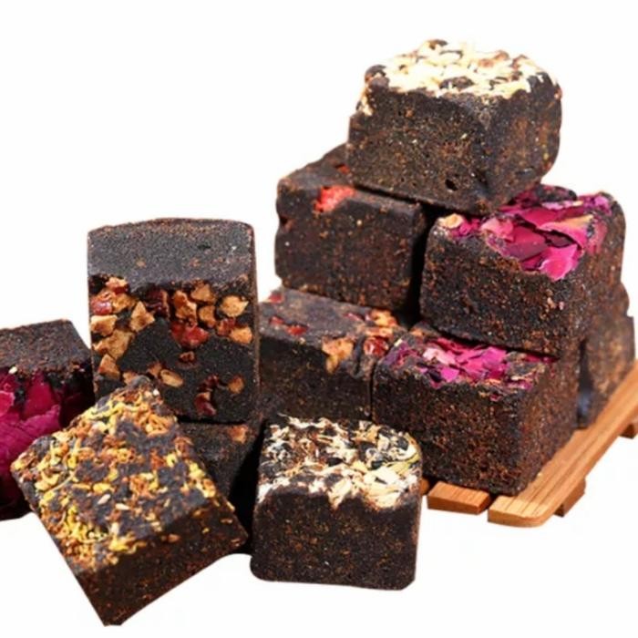 

Natural Herbal Brown Sugar Cube / Rose Ginger Goji berry sugar cube PREMIUM
