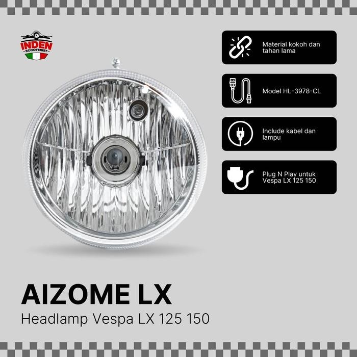 Headlamp Lampu Depan Piaggio Vespa LX 125 150