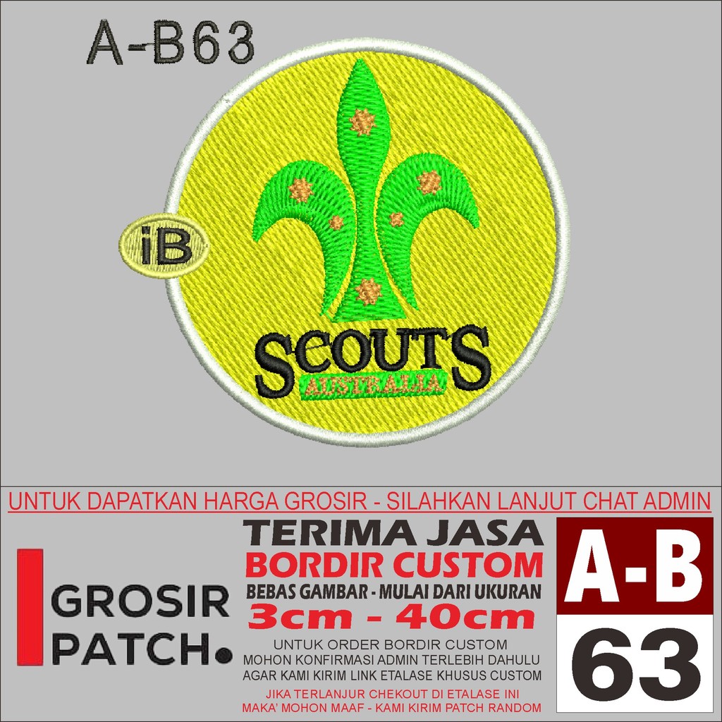 MB PATCH BORDIR A-B63 LOGO SCOUT
