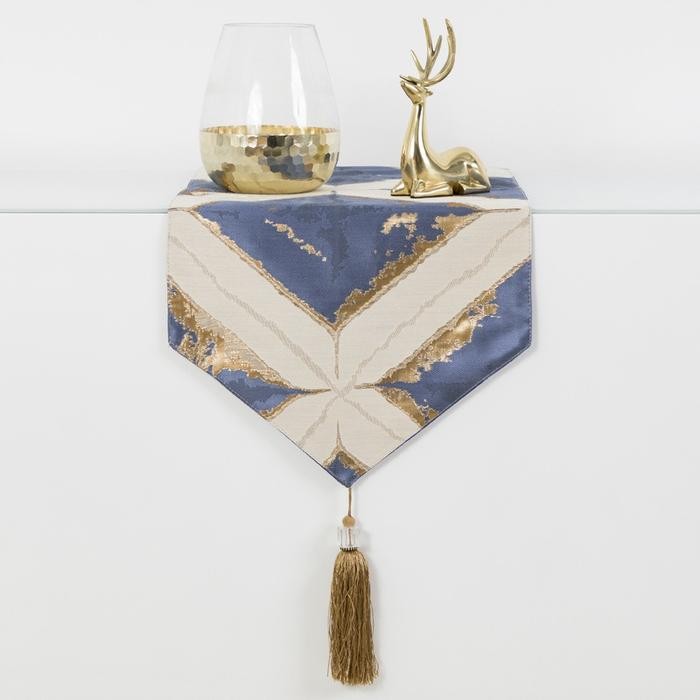 Verde Table Runner / Alas Taplak Meja Panjang Abstrak Mewah Aesthetic