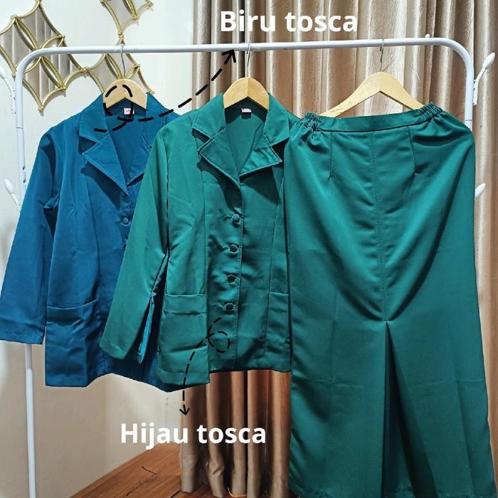 TERLARIS Seragam pkk nasional hijau dan biru READY STOCK