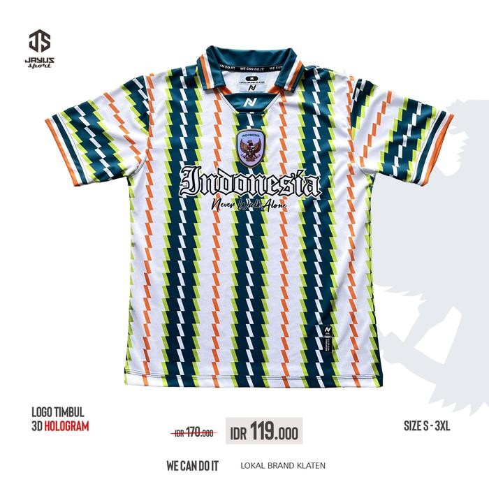 ASLI Jayus sport Jersey timnas Indonesia fantasi kaos bola baju timnas indonesia klasik jersey
