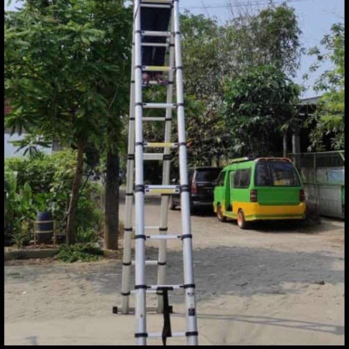 Murah.. Tangga Double Teleskopik 9 Meter Denko Tipe Tlb 12