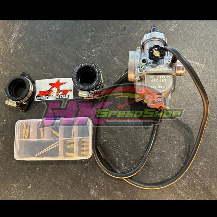 KARBU BRT KARBURATOR SUPER FLOW SF PE 24 26 SET PILOT JET MAIN JET BRT