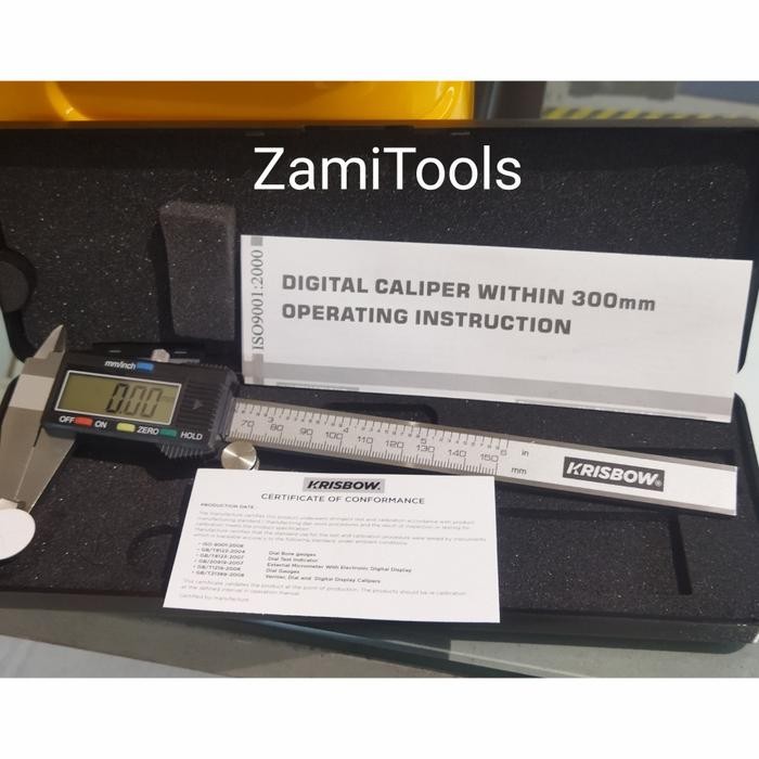 KRISBOW ALAT PENGUKUR/SIGMAT/CALIPER DIGITAL STAINLESS ORIGINAL