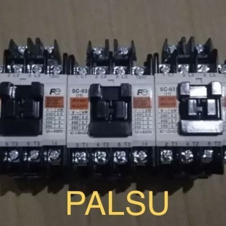 CONTACTOR KONTAKTOR FUJI SC-03 COIL AC 110,220,380 VAC FUJI ELECTRIC