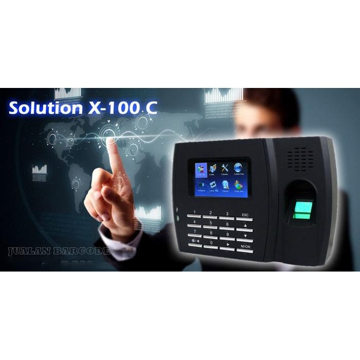 MESIN ABSENSI SIDIK JARI SOLUTION X100C X100 C MESIN ABSENSI BEST SELLER