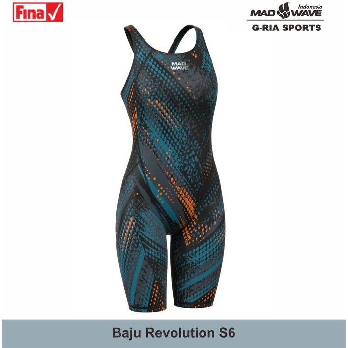 Original Mad Wave Revolution S6 Racing Swimsuit ( Baju kompetisi renang )