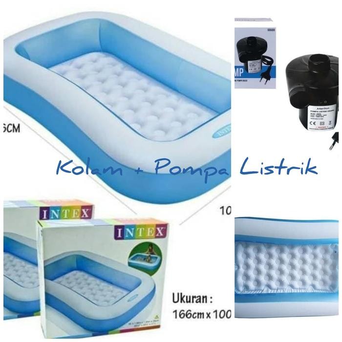 KOLAM RENANG ANAK + POMPA LISTRIK - KOLAM KARET ANAK - KOLAM JUMBO