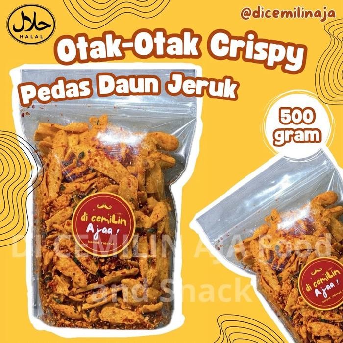 

(TERENAK) 500 gram OTAK-OTAK CRISPY VIRAL PEDAS DAUN JERUK by.DICEMILIN AJA Food Snacks New