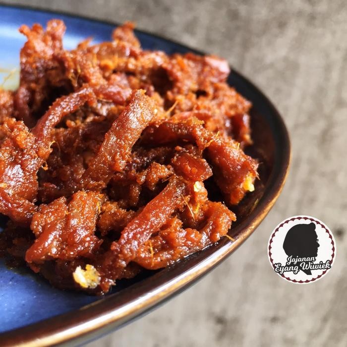 

Rendang Jamur Suwir Suir Asli Minang Merek Jajanan Eyang Wiwiek 200gr New
