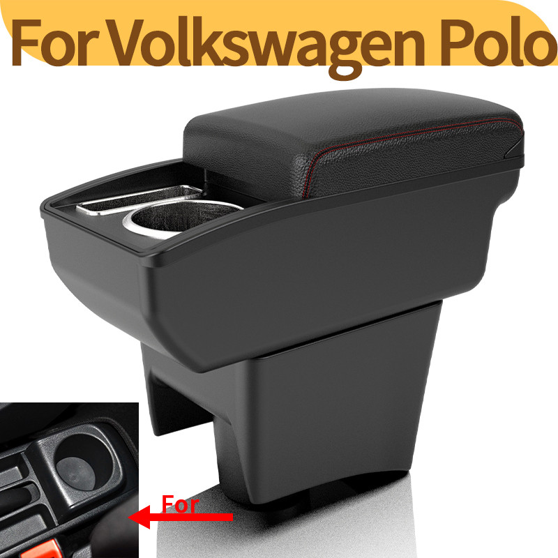 For Volkswagen POLO Armrest new For VW POLO Mk5 6R Vento Car Armrest box Interior Parts Storage Box 