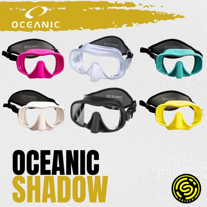Oceanic Shadow Single Lens Frameless Diving Mask Dive Masker