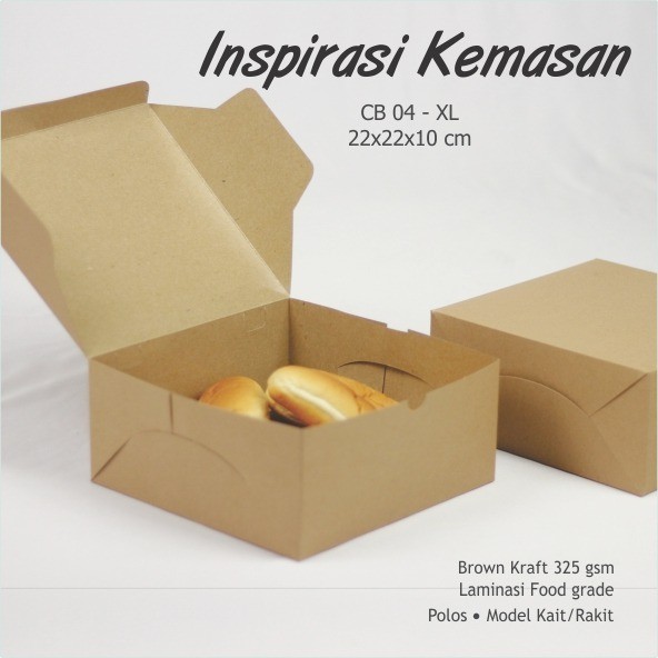 (Allthebest) Dus Catering/Katering Box / Box Snack / Kotak Nasi Laminasi - XL