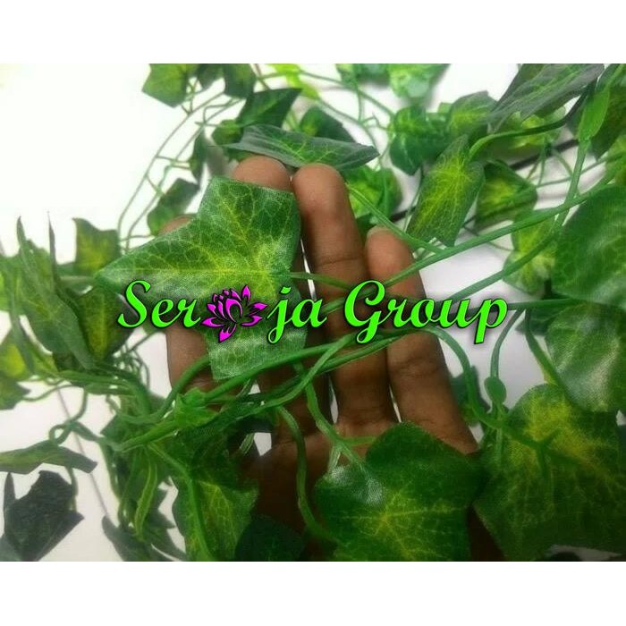 (Allthebest) Daun Merambat Plastik Artificial Leave Tirai Tanaman Rambat Palsu