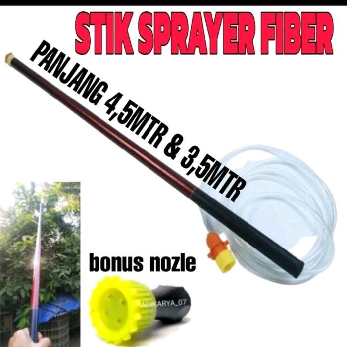 GRATIS NOZLE STIK SPRAYER FIBER PANJANG 4,5 METER 3,5METER