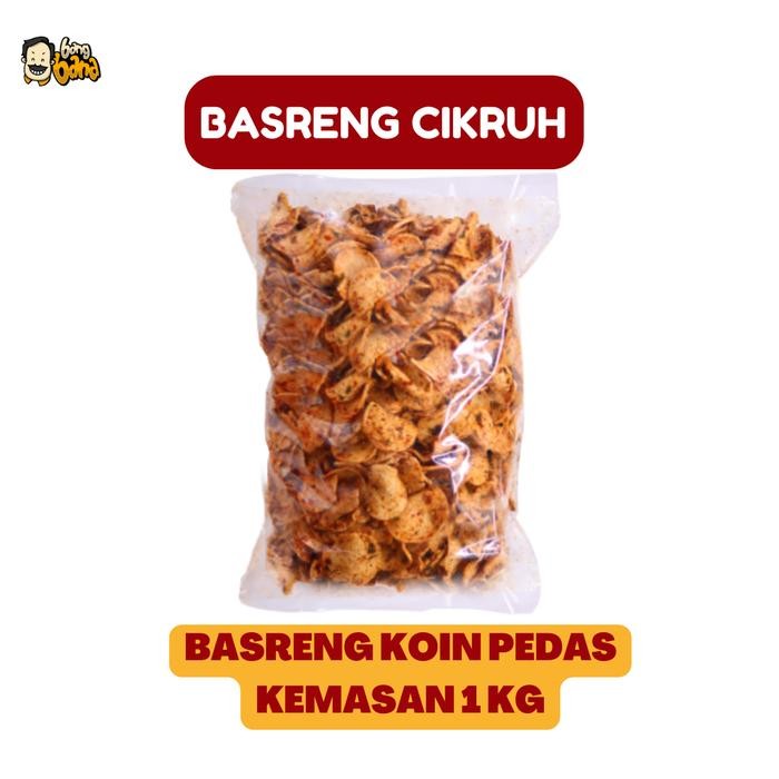 

1Kg Basreng Koin Pedas Daun Jeruk Bang Bana Snack Food Snacks Goreng Cemilan