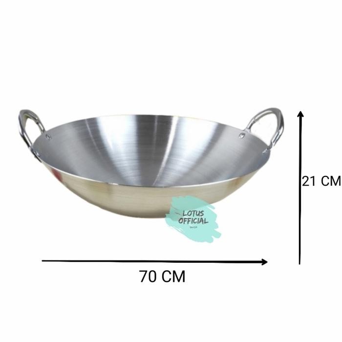 Calypso Wajan Kuali 70 Cm Penggorengan Stainless Steel Ukuran 70Cm Gratisongkir
