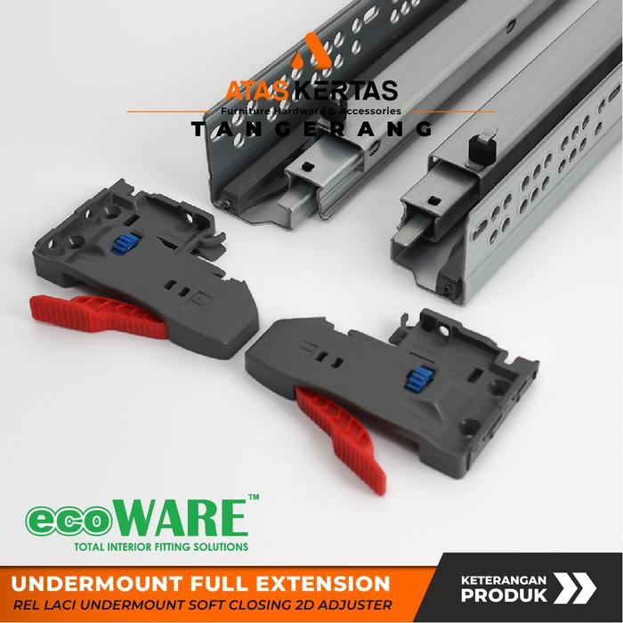 Top Rel laci - Undermount Full Extension Slow Motion - Rel Tandem Ecoe - Rel Laci Tanem Slow Motion