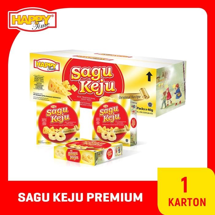 

Happy Sagu Keju Premium (1 Karton isi 12 Box)