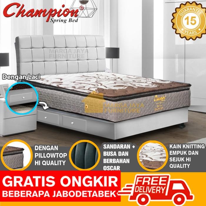 Set Divan Springbed Kasur Symbol 160 X 200 Tempat Tidur Ranjang Matras 160X200 Cm Spring Bed