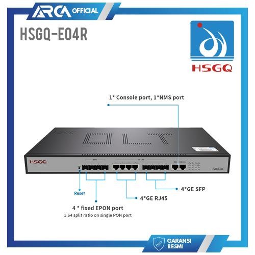 Unik Olt Hsgq Epon E04R E04Id L3 4Pon Sfp 4*1G Uplink Ac Dc Free Sfp