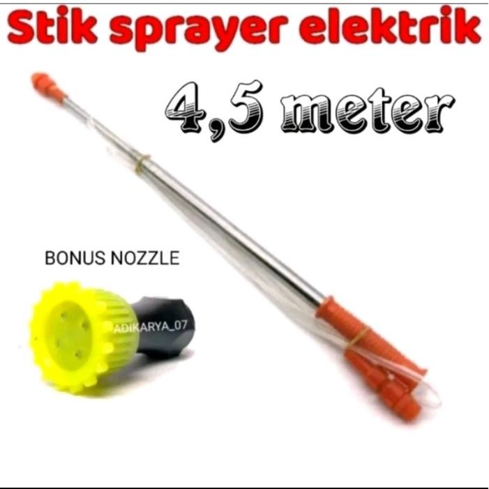 [gratis nosel] Stik Sprayer Panjang 4,5meter Stik Sprayer Teleskopik