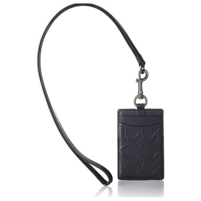

Uta - Id Lanyard In Signature Embossed Black