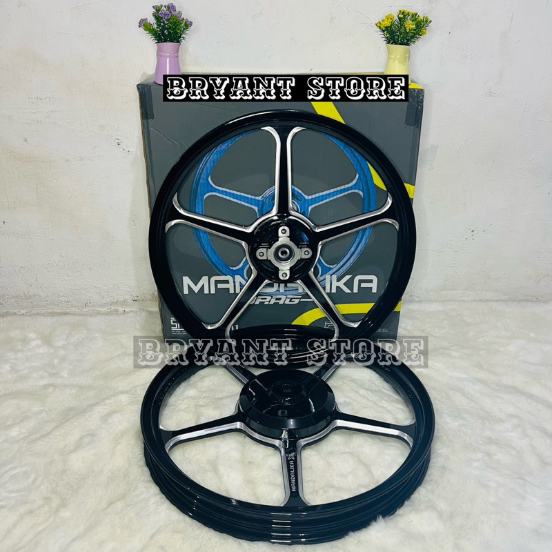 VELG RACING POWER MANDALIKA PALANG 5 140/160 RING 17 SET DEPAN BELAKANG PNP 140 160 RING17 BINTANG