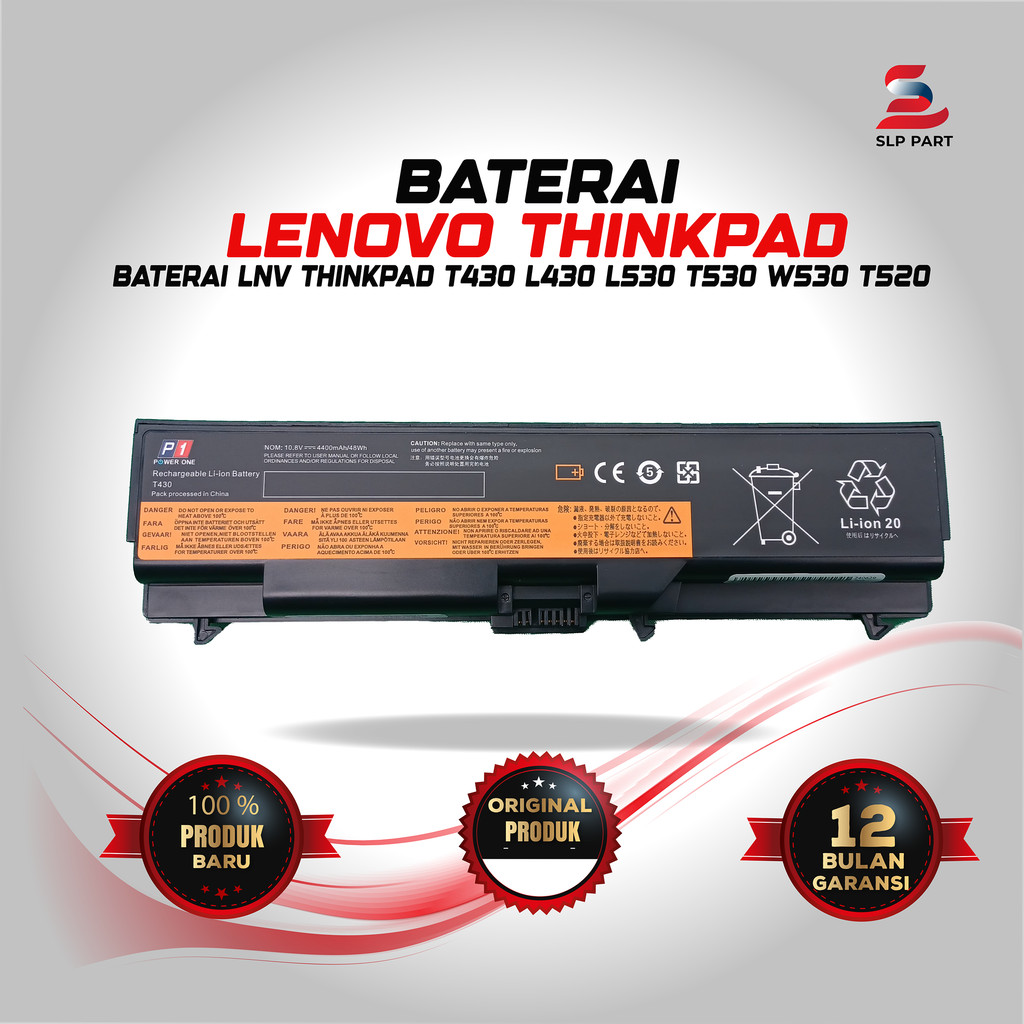 Baterai Lenovo Thinkpad t430 l430 l530 t530 w530 t520