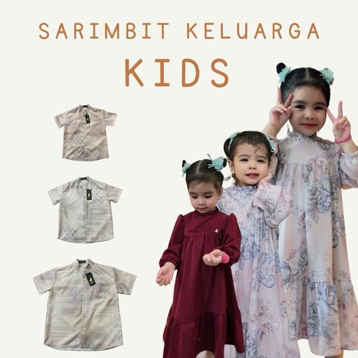 BEST SELLER By Dolla - Sarimbit Kids - Baju Lebaran Anak Kembaran -