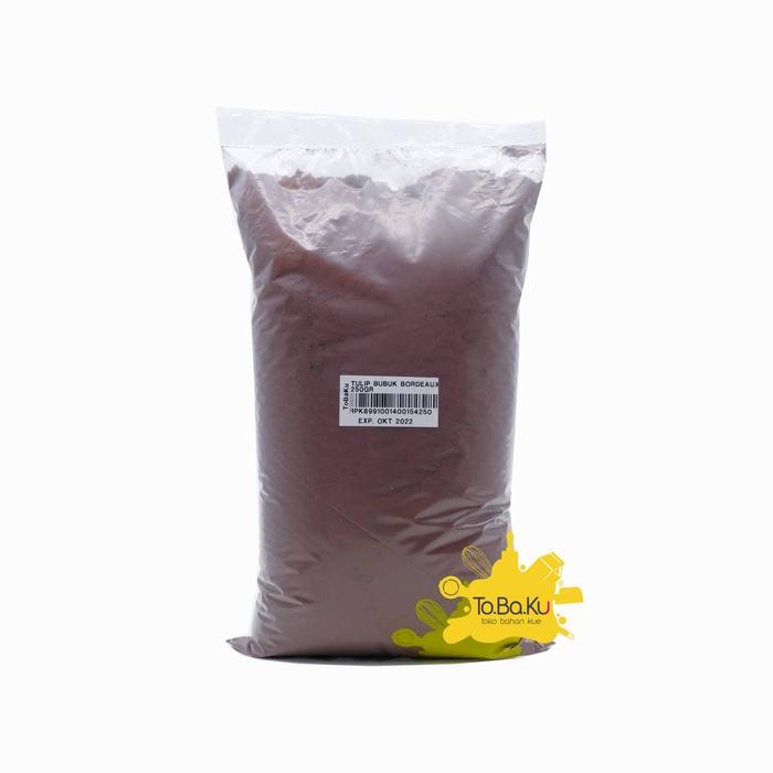 

JTTOP" TULIP BUBUK COKELAT NOIR / BURGUNDY / BORDEAUX 100 GR