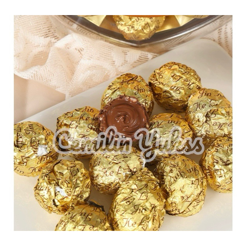 

Mamam_Asoy Ailisha Chocolate Wafer Ball Heart Shape 100G Alishia Golden Chocolate 37,5G