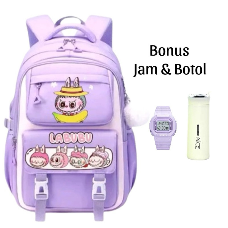 Tas Bakpak Cewek Gendong Sd Rangsel Tas School Tk Paud Tes Terbaru 2026 Fress Botol Minum Bagpack Pr