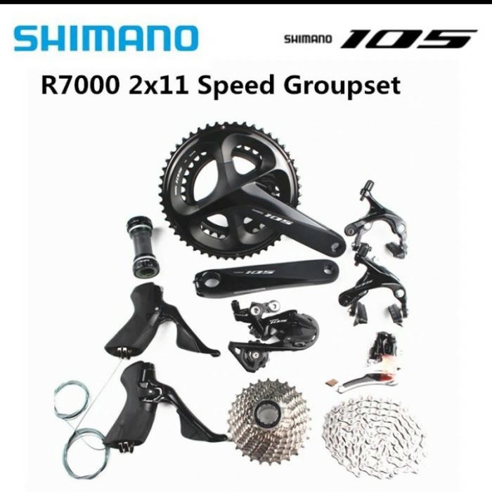 Groupset Shimano 105 R7000 Fullset Roadbike rim brake