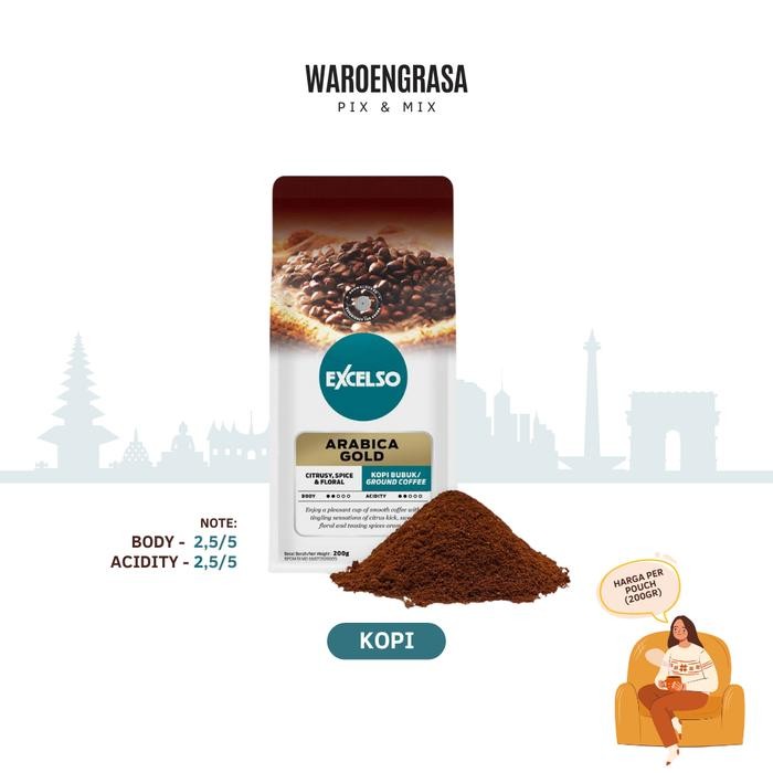 

Excelso Kopi Bubuk - Arabica Gold - 200gr