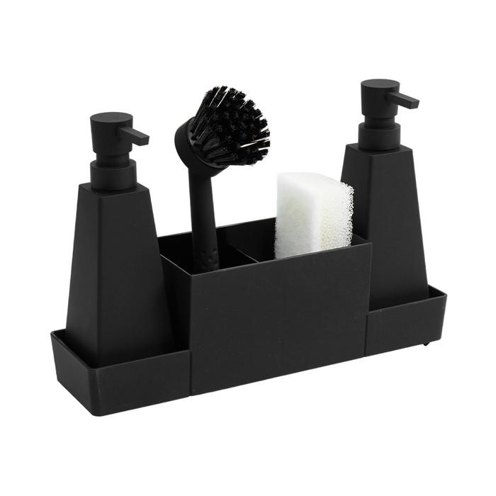 Informa Set 4 Pcs Bonita Dispenser Sabun Cuci Piring - Hitam
