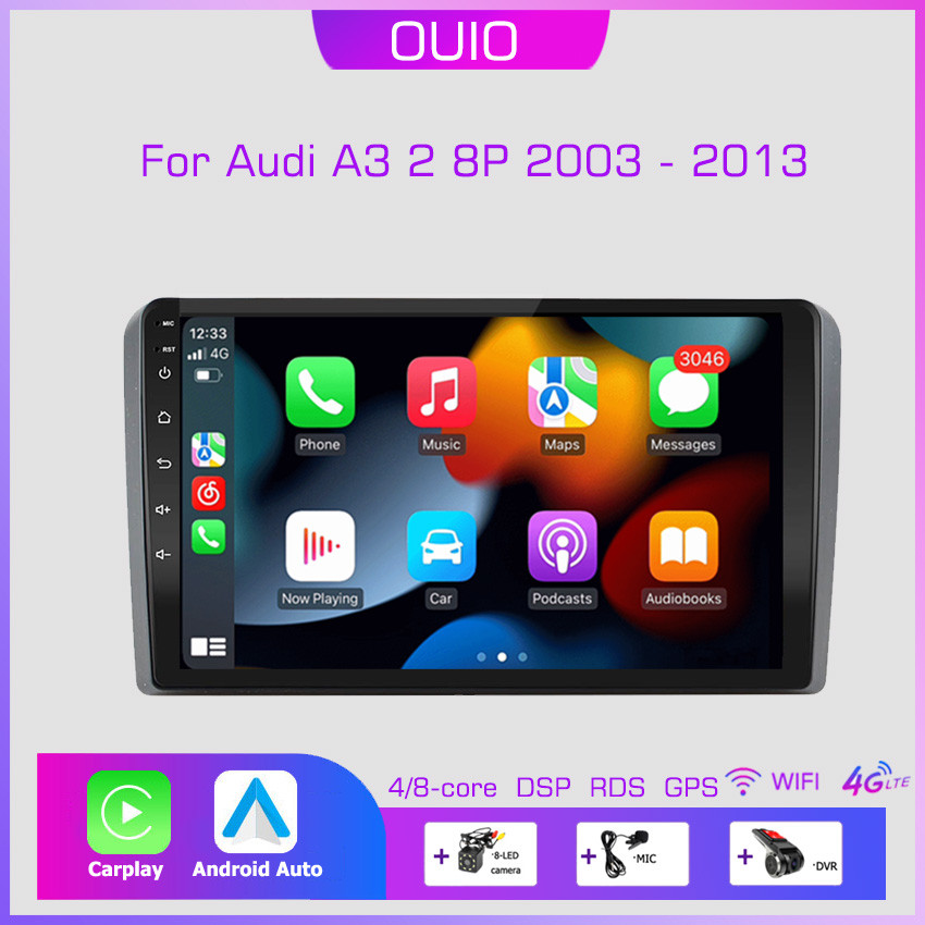 2din Android10 Car Radio Multimedia Player Carplay Auto GPS