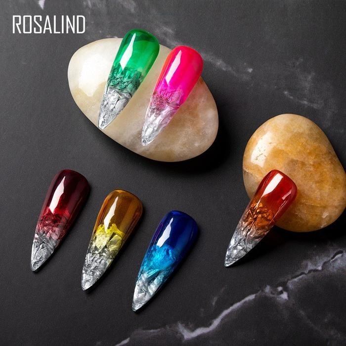 STOK READY. ROSALIND CRYSTAL GLAZE JELLY 7ML KUTEK GEL NEON JELLY SOAK OFF GEL POLISH