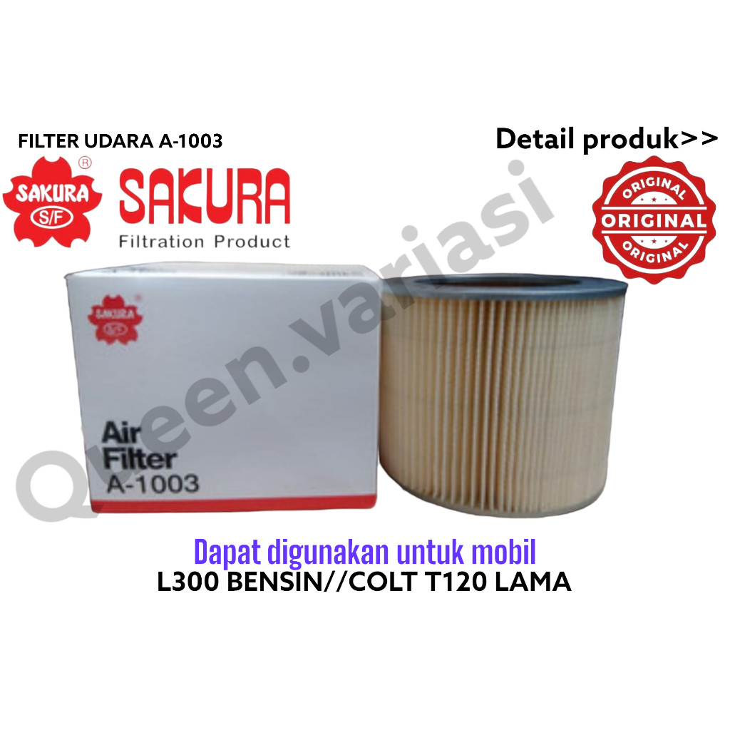 Filter Udara Mobil Mitsubishi L300 Bensin / Colt T120 Lama A-1003