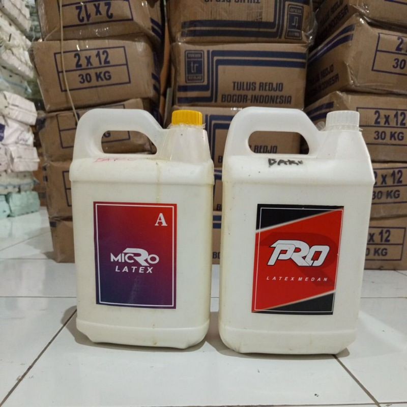 LEM LATEX MURNI/LEM BUSA/LEM LATEX CAIR MURNI PEKAT SERBAGUNA 5 LITER