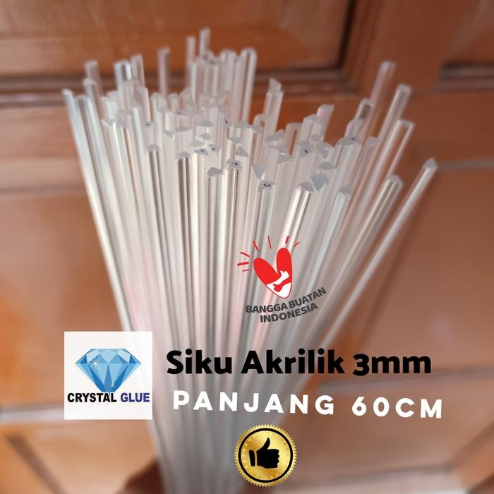 PREMIUM siku akrilik 3mm, siku penguat sambungan 3mm