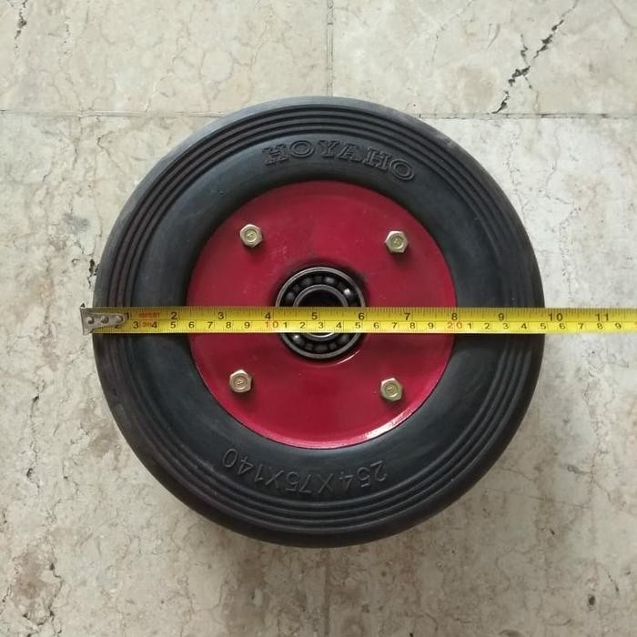 PREMIUM roda karet/ roda troli/ roda trolley/ roda mesin/ roda genset 10in