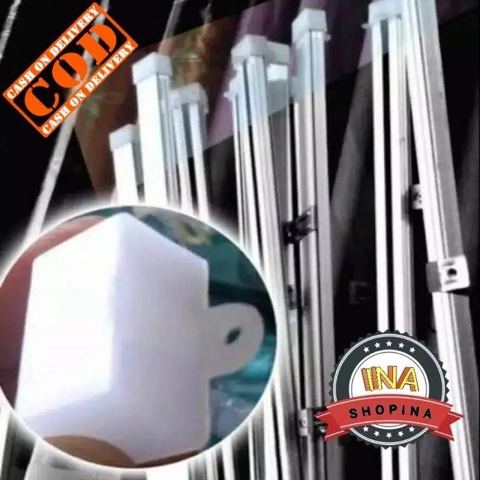 PREMIUM Batang Kotak Besi Balok Besi Rel Vitrase Temurah Batang Gorden Jadul