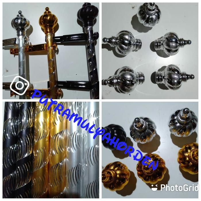 PREMIUM Rel Gorden/Batang Gorden/Rolet Gorden/Full set 1meter-1,5meter