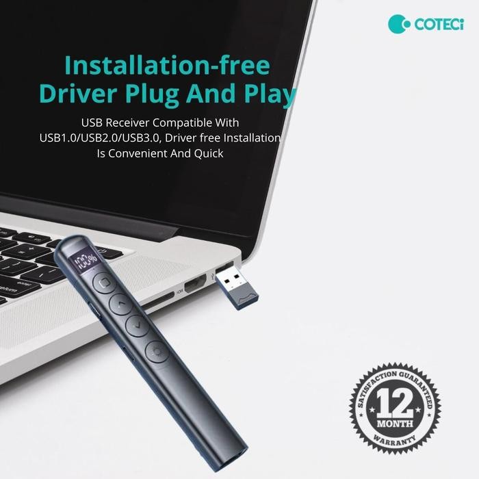 

Bricks - Pointer Digital Screen Usb Charging Laser Page Turning Pen Wireless