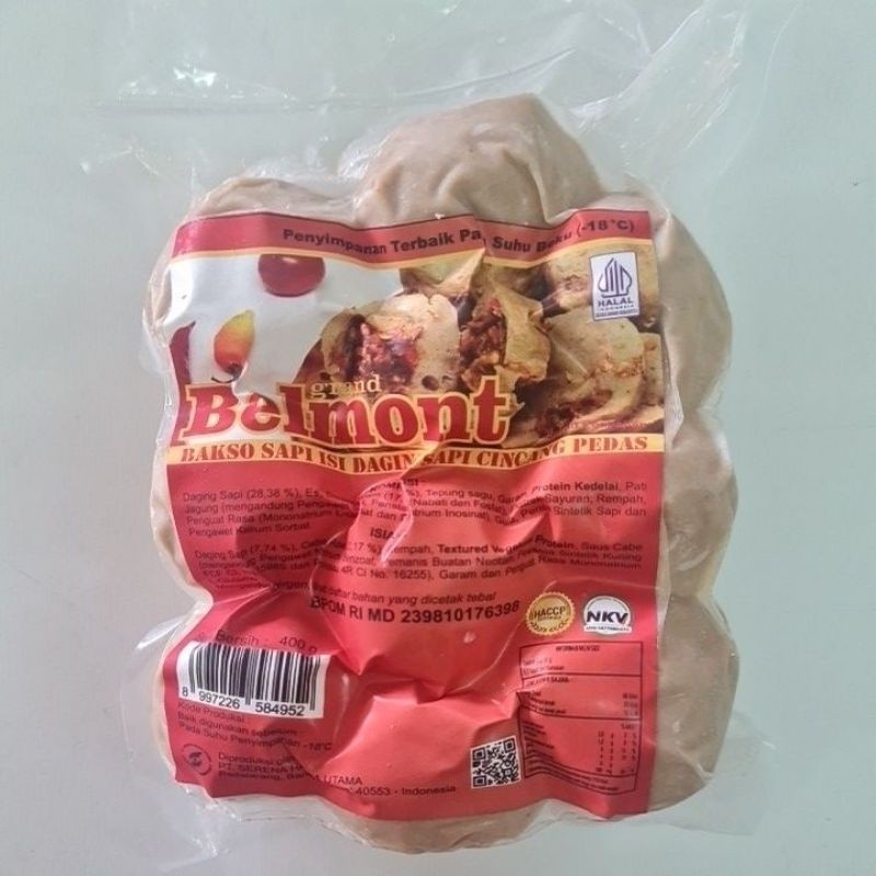

Desyallshop Grand Belmont Bakso Sapi Besar Isi Daging Sapi Cincang Pedas